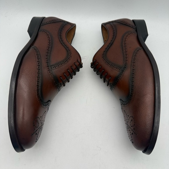 BRAND NEW Marc Joseph New York Madison Cognac Grainy Leather Wingtips Size 10 US main image 5